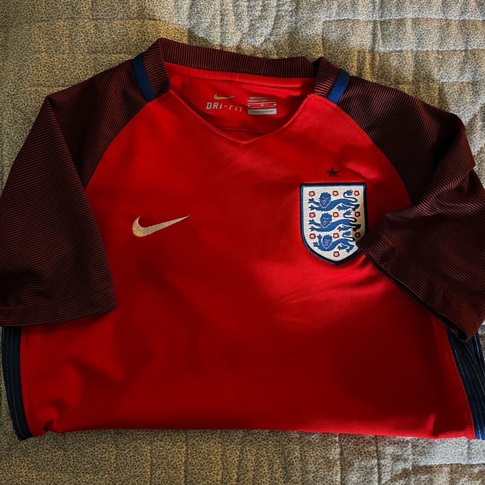 Nike Kids England Red Soccer Jersey